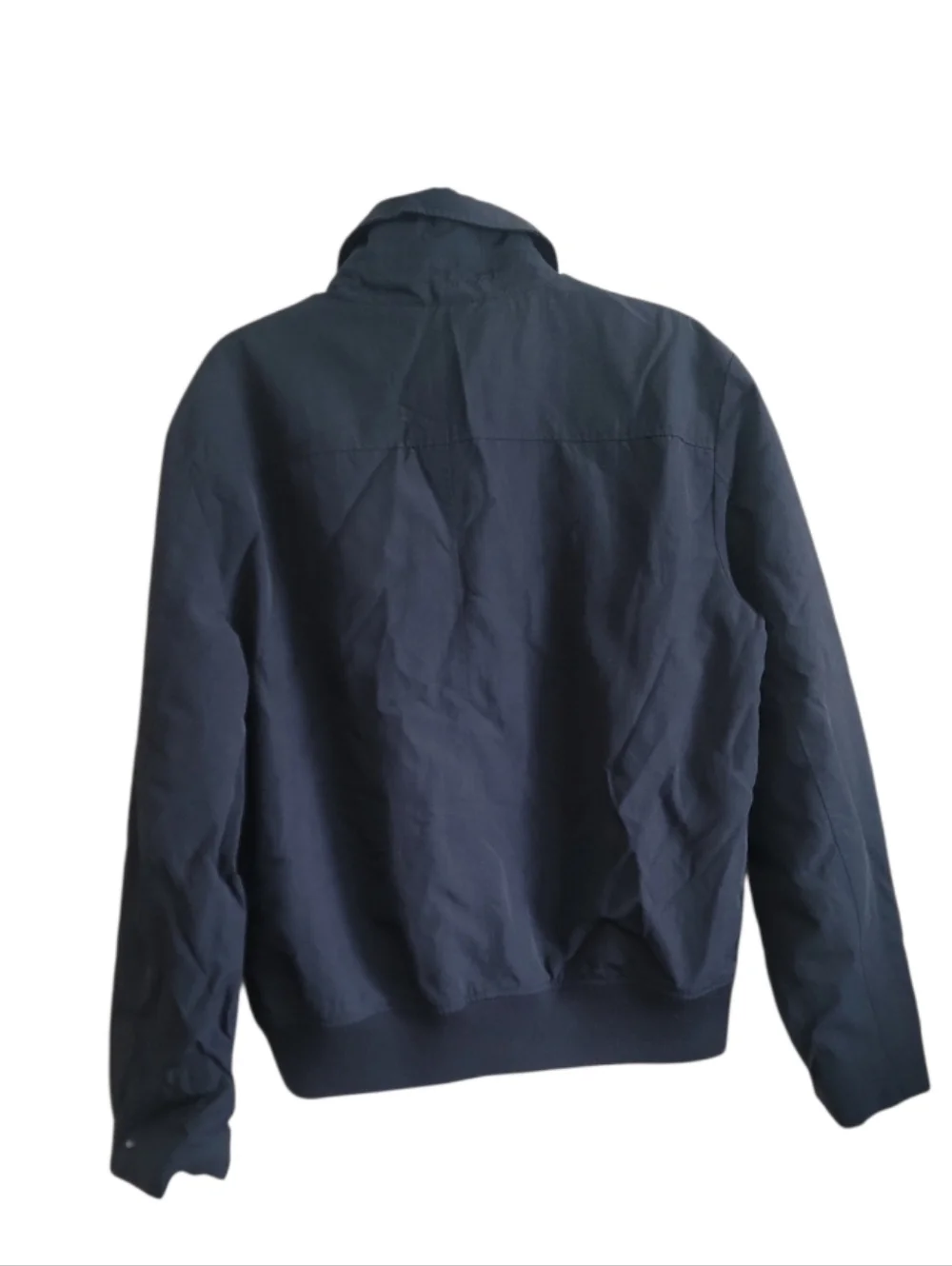 Banana Republic Mens Black Bomber Jacket W/ Pockets Size Large
